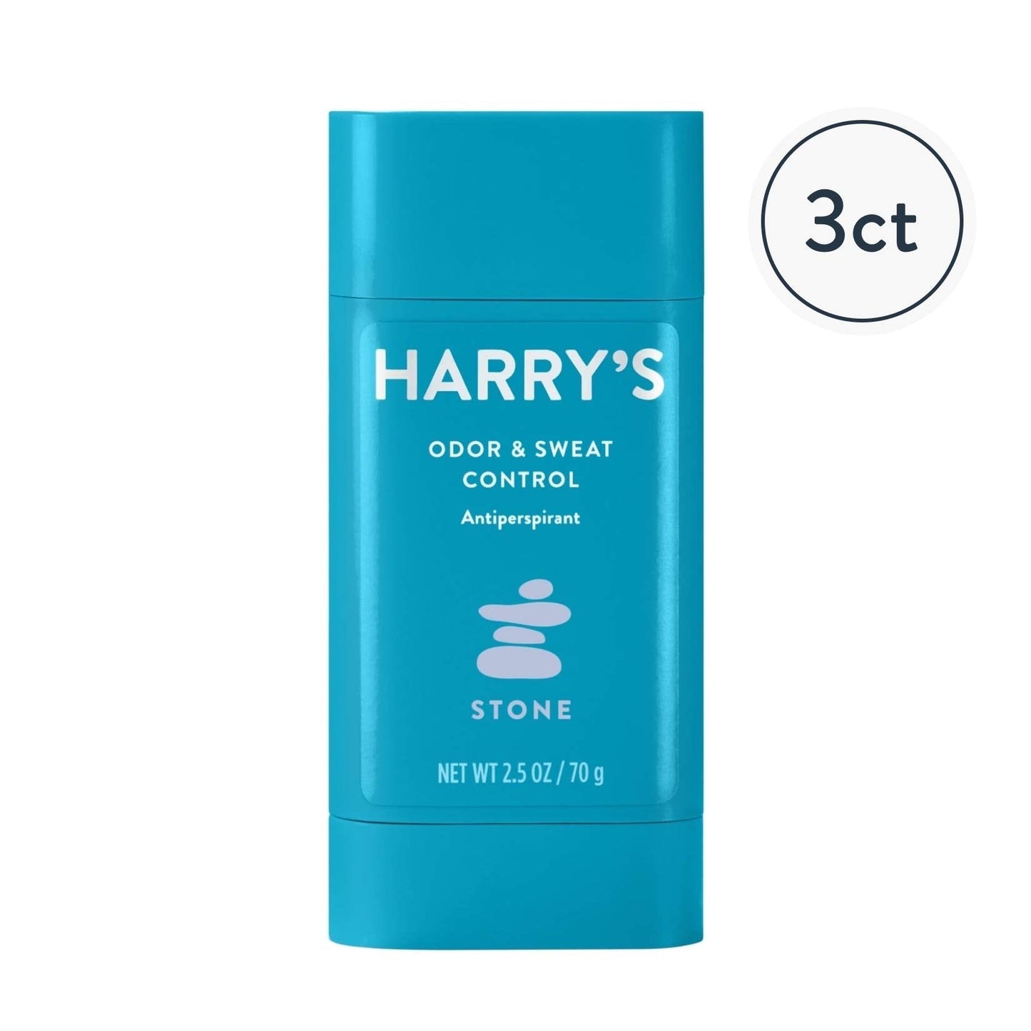Harry's Mens Deodorant Antiperspirant, Odor & Sweat Control Antiperspirant for Men - Stone Scent, 3 Count Beauty and Personal Care Harry's