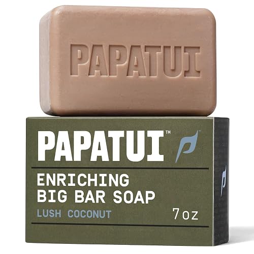 PAPATUI by Dwayne Johnson Enriching Bar Soap for Men | Hydrating Daily cleanerser | Moisturizes with Mango Butter and Avocado Oil | Lush Coconut | 7oz Beauty & Personal Care PAPATUI
