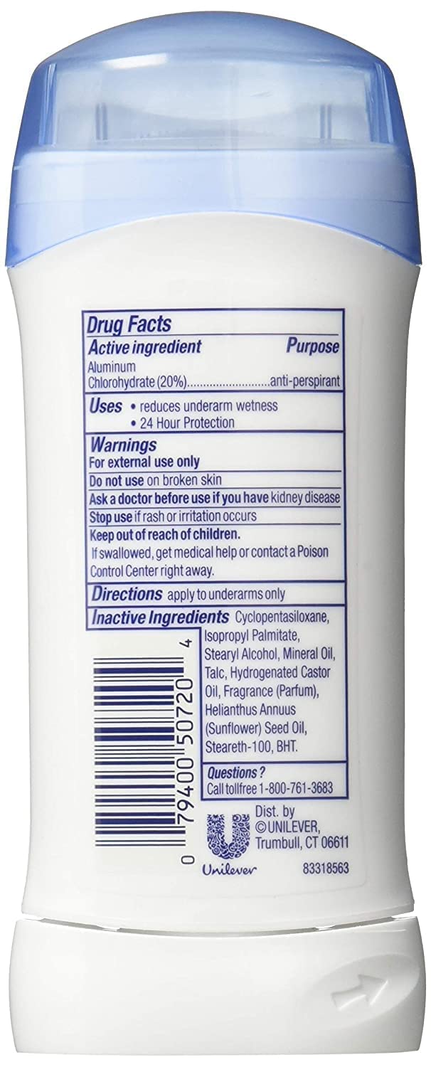 Dove Anti-Perspirant Deodorant Invisible Solid, Powder, Twin Pack, 5.20 Oz (Pack of 4) Beauty and Personal Care Dove