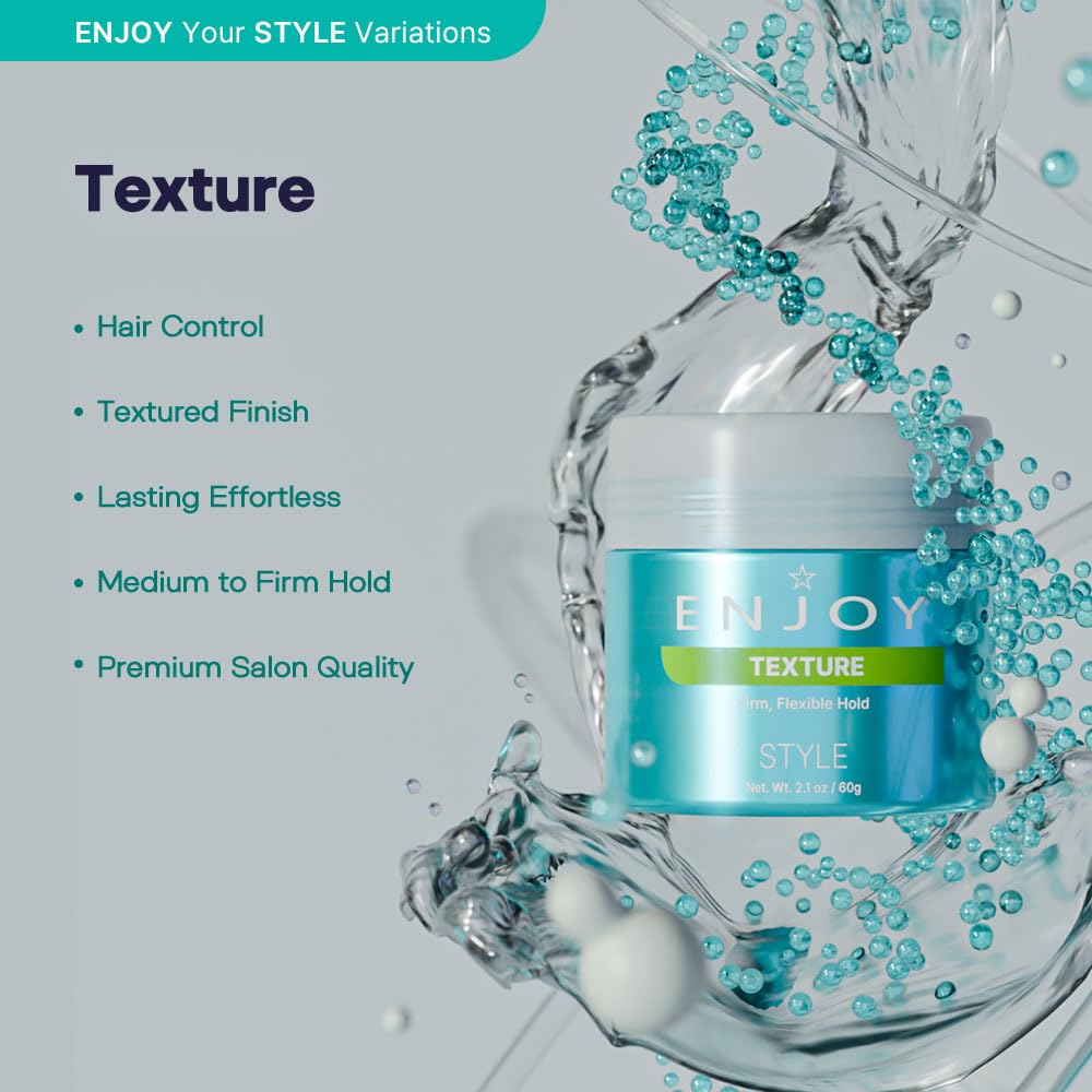 Enjoy Texture, Strong Enduring Hold Styling Wax for Separation and Definition, Versatile Professional Control for All Hair Types, 2.0 Oz Beauty & Personal Care Enjoy
