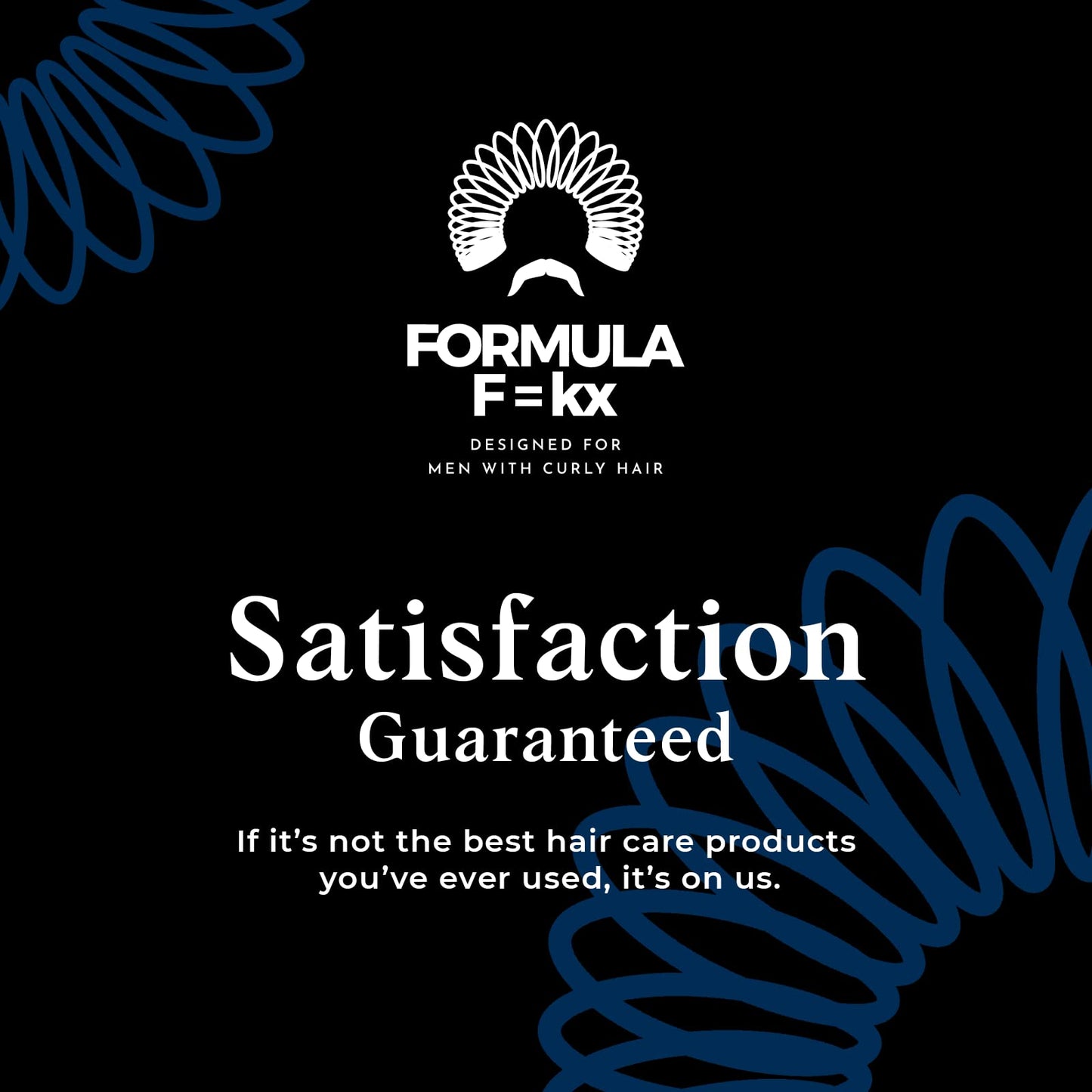 Formula F=kx - Curly & Kinky Hair Care System for Men - Hydrating Shampoo, Conditioner, and Curl Cream Set - Sulfate Free - Ocean Scent - 8oz Each Beauty & Personal Care FormulaF=KX