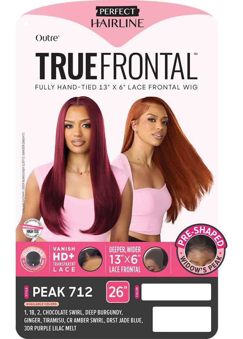 Outre Lace Front Wig - Perfect Hair Line 13X6 - True Frontal Peak 712 (DRST JADE BLUE)