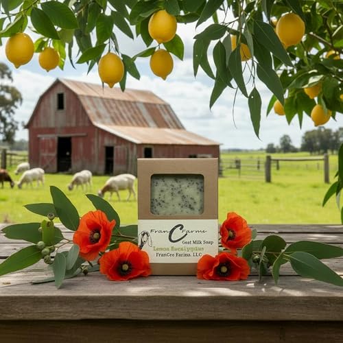 Francee Farms, LLC Lemon Eucalyptus Goat Milk Soap Beauty & Personal Care Francee Farms, LLC