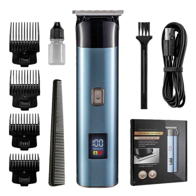 Professional Cordless Hair Clippers for Men 9000RPM Powerful Motor with DLC Coating Blades, Barber Kit with LED Display and 4 Limit Combs,Salon Grade Beauty and Personal Care QDKVTNDJZ