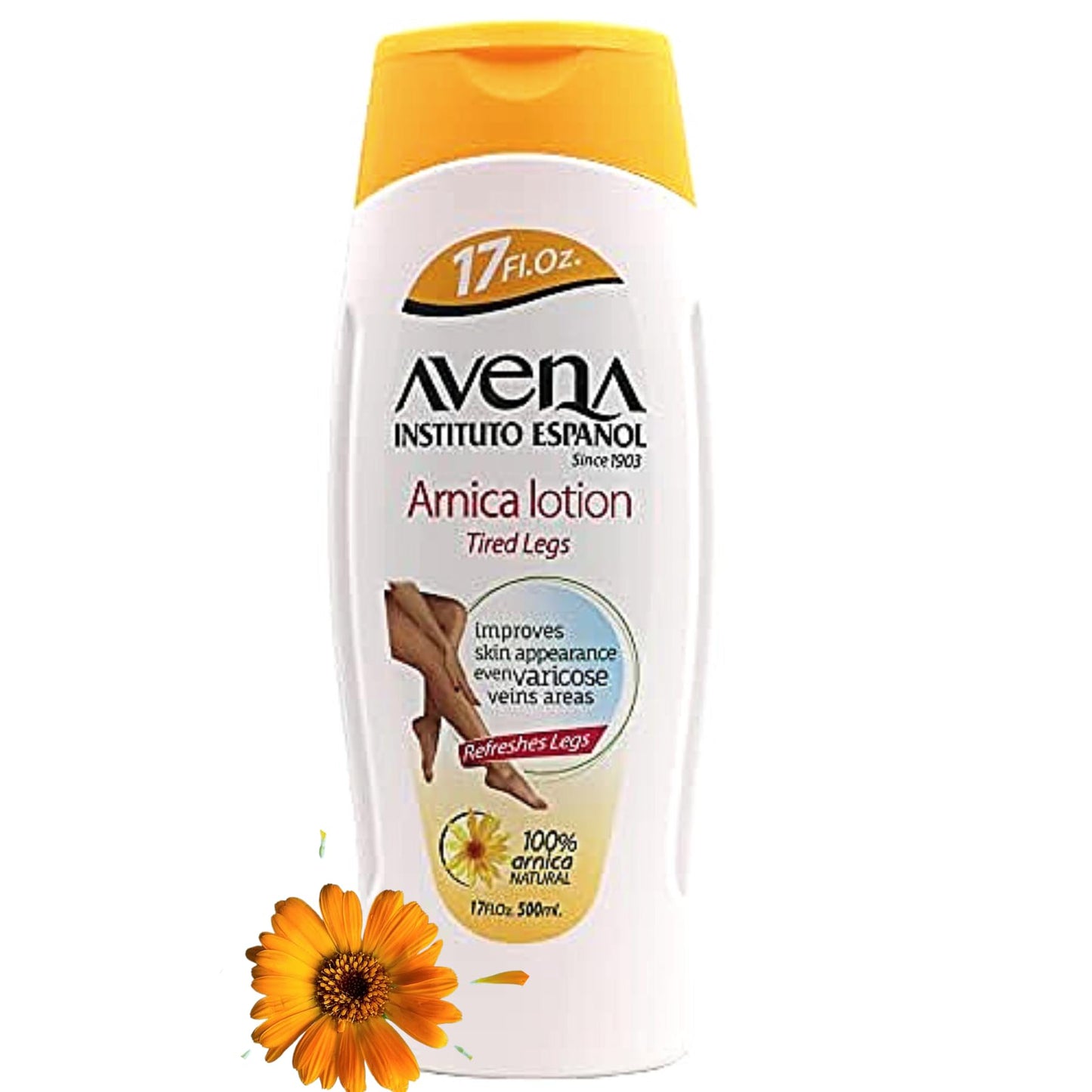Avena Instituto Espanol Arnica Lotion Tired Legs, Improves Skin Appearance, Even Varicose Veins Areas, Refreshes Legs, 2-Pack of 17 FL Oz each, 2 Beauty & Personal Care Avena Instituto Espanol