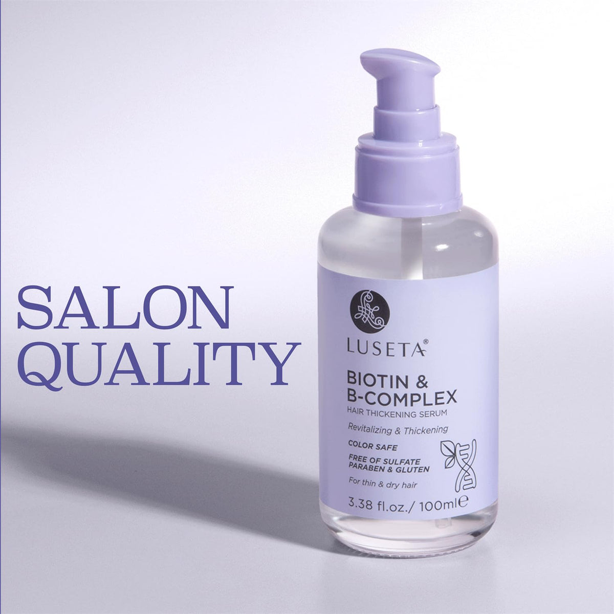 Luseta Biotin B-Complex Hair Growth Serum for Thin Hair, 3.38 oz