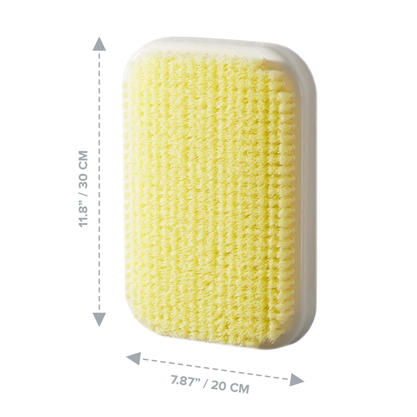 Wall Mounted Back Scrubber for Shower - Large Exfoliating Brush for Shower - Bathing Scrub Brush - Hands-Free Back Brush & Body Scrubber - Shower Beauty and Personal Care Primo Supply