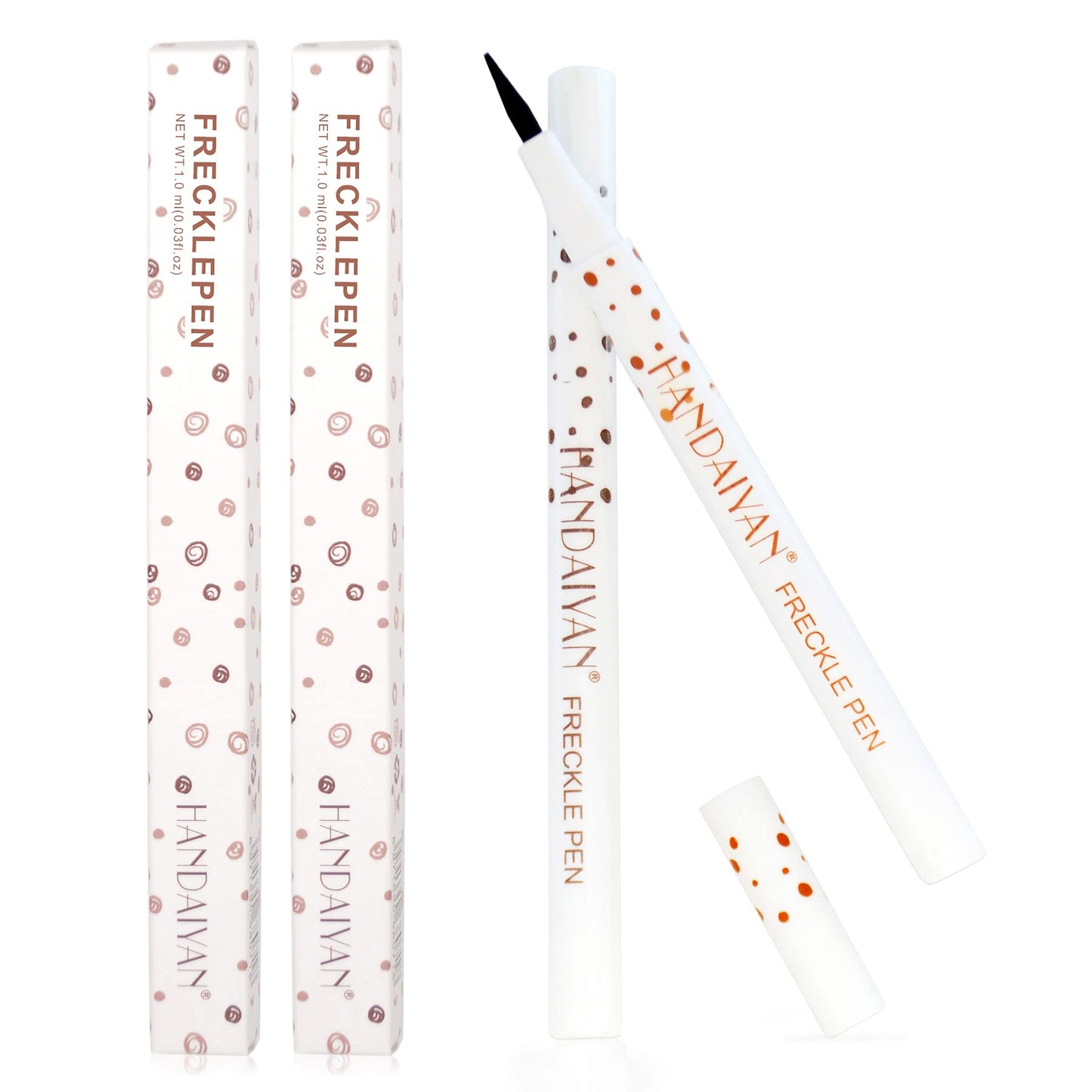 Freckle Pen 4 Colors Available, Natural Lifelike Freckle Makeup Pen, Waterproof Long Lasting Quick Dry - Light Brown, Natural Coffee, Chestnut, Dark Beauty & Personal Care Equusecured