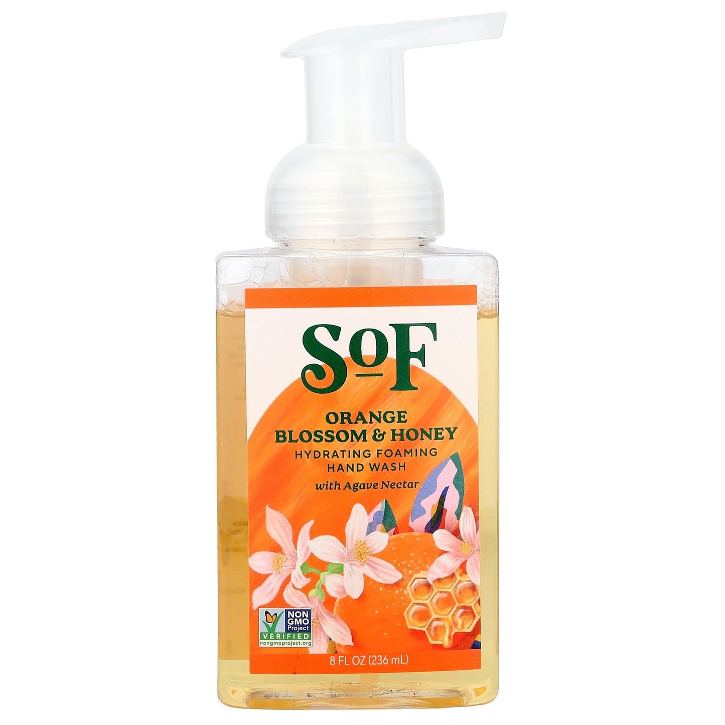South Of France Foaming Hand Wash With Hydrating Organic Agave Nectar Orange Blossom Honey, 8 Oz Beauty & Personal Care South Of France
