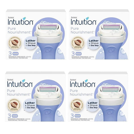 Schick Intuition Pure Nourishment Womens Razor Refills with Coconut Milk and Almond Oil, 12 count Beauty and Personal Care Schick Default Title
