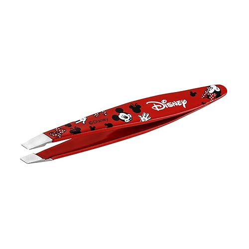 Tweezerman Disney's Mickey Mouse & Minnie Mouse We Got Ears Mini Slant Tweezer - Tweezers for Eyebrows, Travel Tweezers for Eyebrows, Facial Hair Beauty & Personal Care Tweezerman