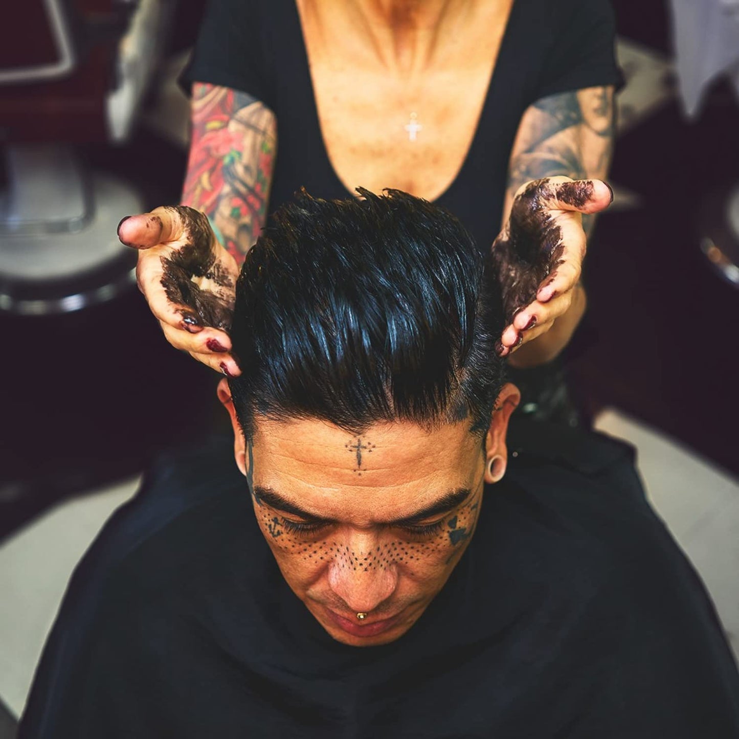 Imperial Barber Grade Products | Blacktop Pomade, 2 oz | TSA Approved | Travel Sized | Medium-Strong Hold | Low Shine | Water-Based | Easy to Wash Out Beauty & Personal Care Imperial Barber Grade Products