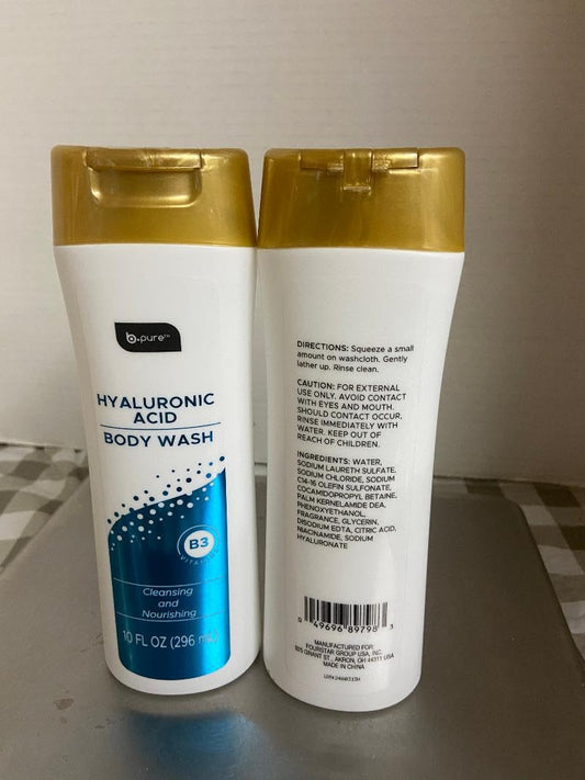 b.pure Hyaluronic Acid Body Wash (2 EA 10 oz EA) Beauty & Personal Care b.pure