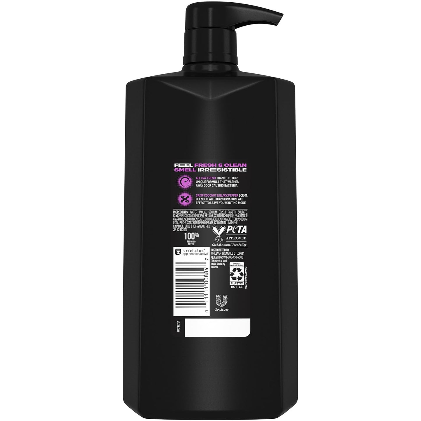 AXE Men's Body Wash, Excite, 12H, Refreshing Coconut Scent, 32 Fl Oz Beauty & Personal Care AXE