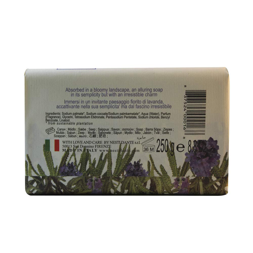Nesti Dante Nesti dante dei colli fiorentini triple milled vegetal soap - tuscan lavender, 8.8oz, 8.8 Ounce Beauty & Personal Care Nesti Dante