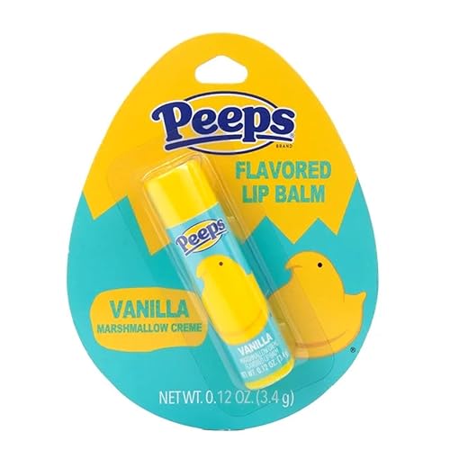 Peeps (1) Easter Candy Flavored Lip Balm - Vanilla Marshmallow Creme - Net Wt. 0.12 oz / 3.4 g Beauty & Personal Care Taste Beauty