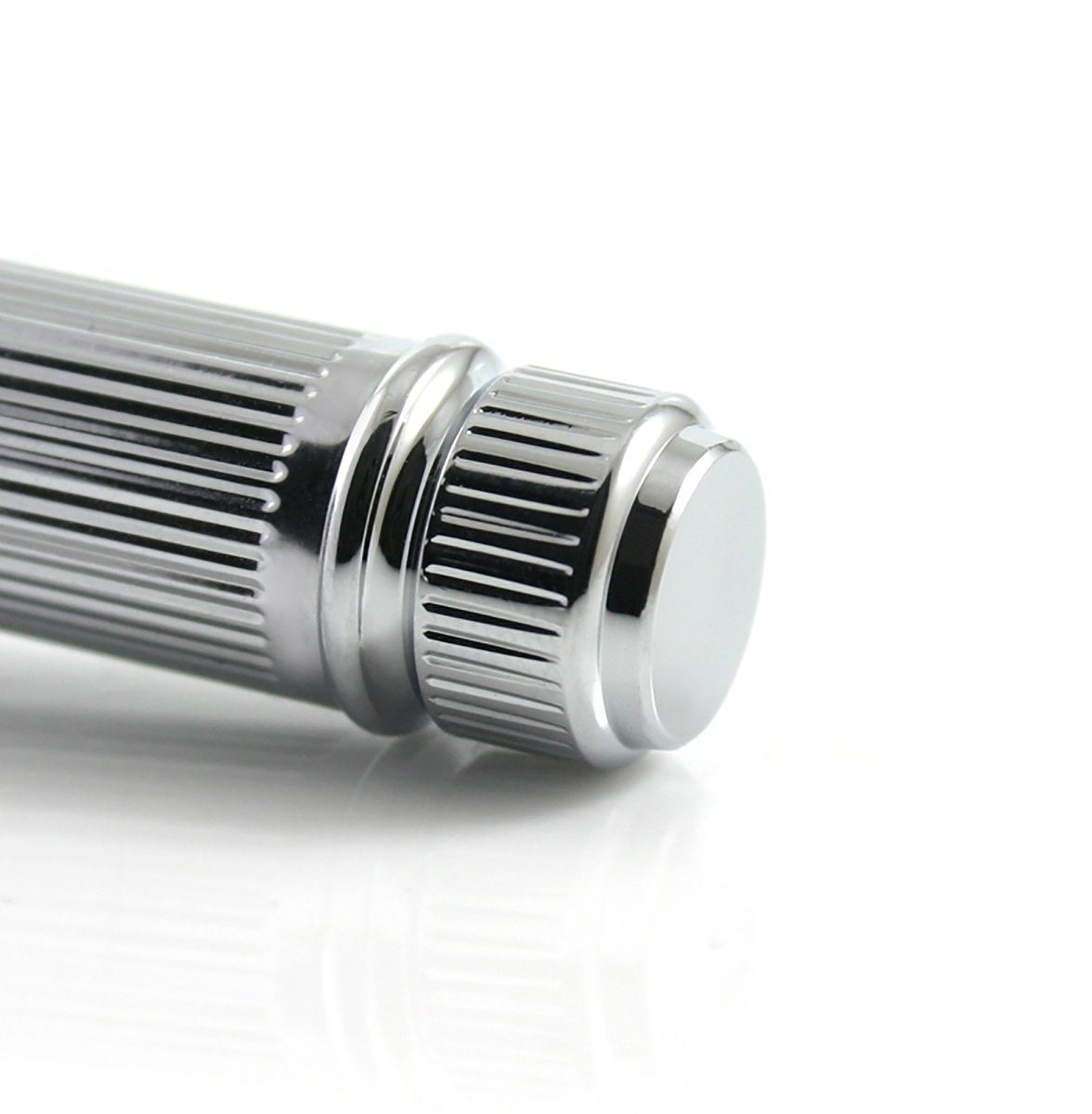 Edwin Jagger Chrome-Plated Lined Handle Double-Edge Safety Razor Beauty and Personal Care Edwin Jagger