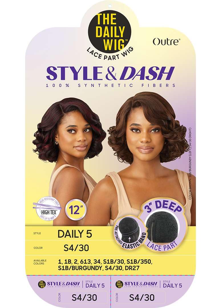 Outre The Daily Wig - Style & Dash - Daily 5 (OFF BLACK 1B)