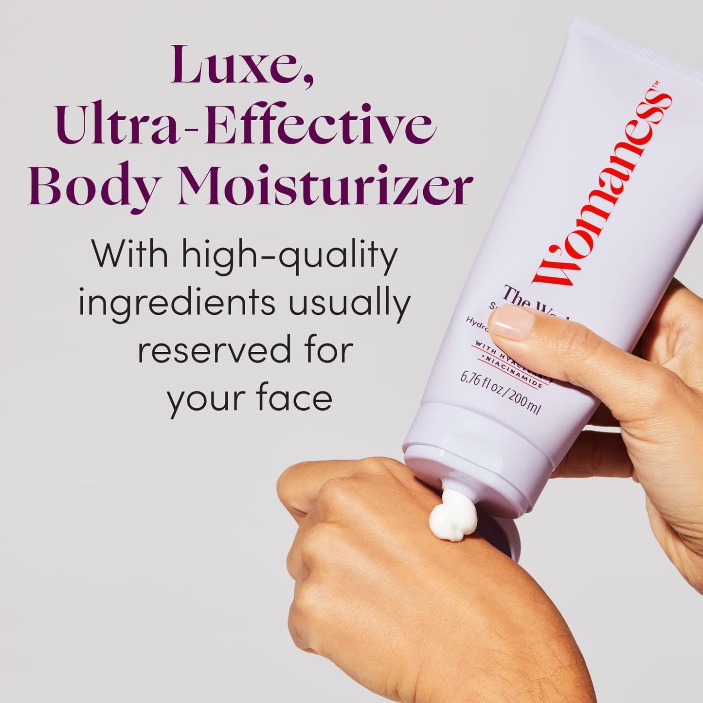 Womaness The Works All-Over Toning Body Cream - Hydrating & Smoothing Firming Body Lotion - Anti Aging Skin Tightening Cream for Body with Niacinamide Beauty & Personal Care Womaness
