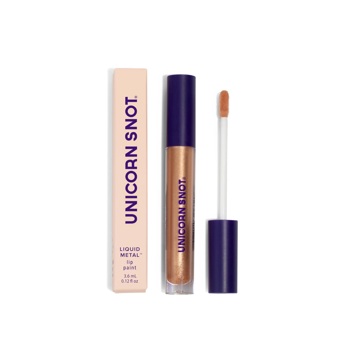 UNICORN SNOT Liquid Metal Lip Paint | Intense Pigment, Non-drying, Metallic Lip Color Makeup | Vegan & Cruelty-free Lip Makeup - DUNE (Light Sand) Beauty & Personal Care UNICORN SNOT
