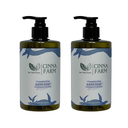 CinnaFarm Hand soap, from Cinnamon leaves extraction, cleansing and refreshing, natural ingredients, vitamin B5, no artificial flavors, fulfates Beauty & Personal Care CinnaFarm