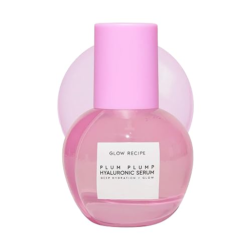 Glow Recipe Plum Plump Hyaluronic Acid Serum, Hydrating + Plumping Face Serum, Korean Serum with Vitamin B5, Barrier Support + Antioxidants, Vegan Beauty & Personal Care Glow Recipe