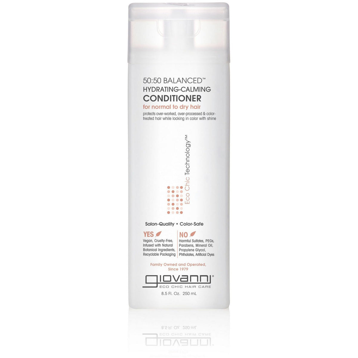 GIOVANNI Eco Chic 50:50 Hydrating Calming Conditioner, 8.5 oz, 3 Pack