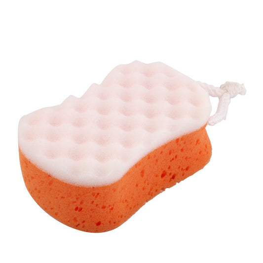 Ruilogod Dorm Bathroom Bath Sponge Body Cleaning Washing Shower Pouf Scrubber Orange (id: 682 13a f60 f5d 3ee Beauty and Personal Care Ruilogod