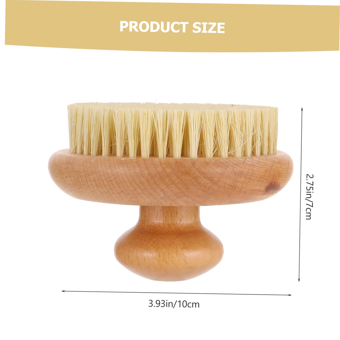 Beaupretty Exfoliating Body Scrubber Round Bristle Brush for Smooth Skin Daily Bathing Shower Use Comfortable Grip Gentle Cleaning for Skin Brushing Beauty and Personal Care Beaupretty