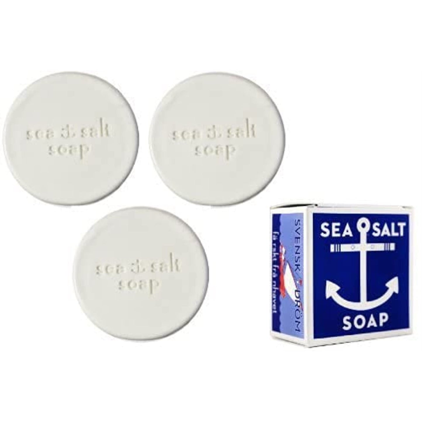 Swedish Dream Sea Salt Soap Pack of 3 Beauty & Personal Care Kala