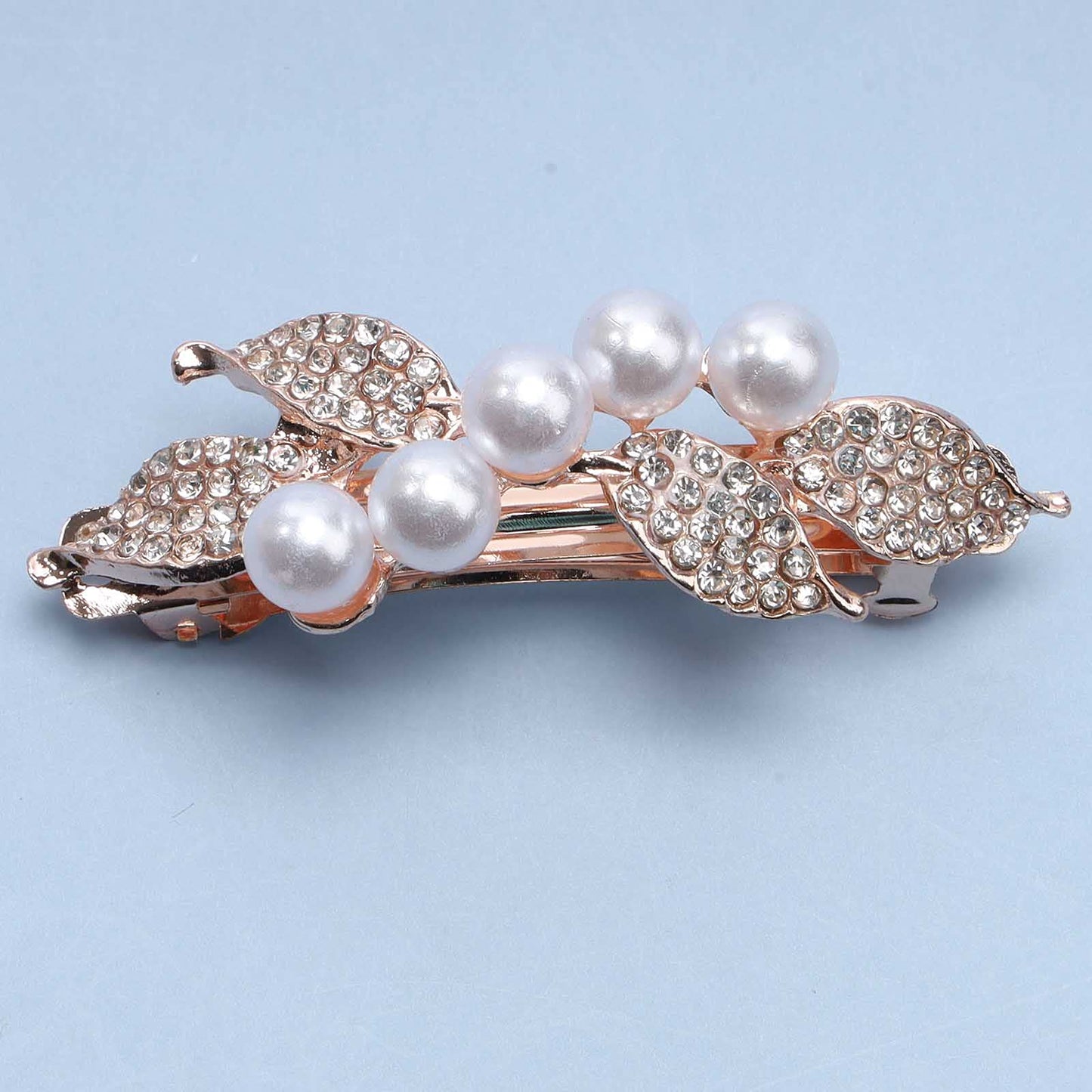 Yheakne Bridal Pearl Rhinestone Hair Clip Barrette Shining Headwear Crystal Hair Barrette Clip Wedding Headpieces Hair Accessories for Women and Girls Beauty & Personal Care Yheakne