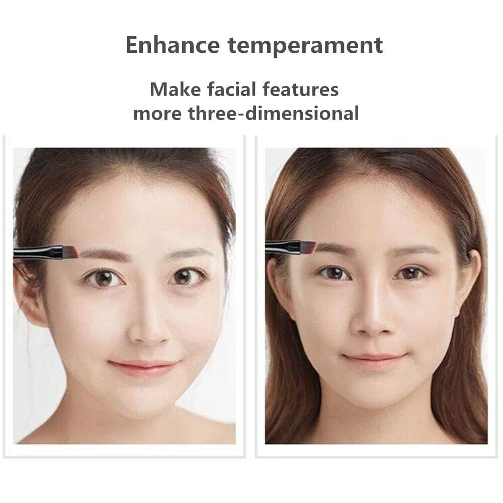 Eyebrow powder three-color brow disc waterproof eyebrow powder eyebrow makeup kit eyebrow filler to shape natural eyebrows (03# Skin color, brown Beauty & Personal Care UOCK