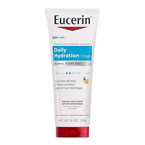 Eucerin Daily Hydration Broad Spectrum SPF 30 Sunscreen Body Cream for Dry Skin, Fragrance Free Sunscreen Moisturizer, 8 Oz Tube Beauty & Personal Care Eucerin
