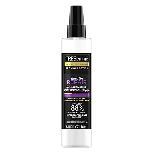 TRESemmé Pro Collection Keratin Repair Leave In Hair Treatment for Strong, Healthy-Looking Hair Care Hair Styling Treatment Spray Visibly Repair Split Beauty & Personal Care TRESemmé