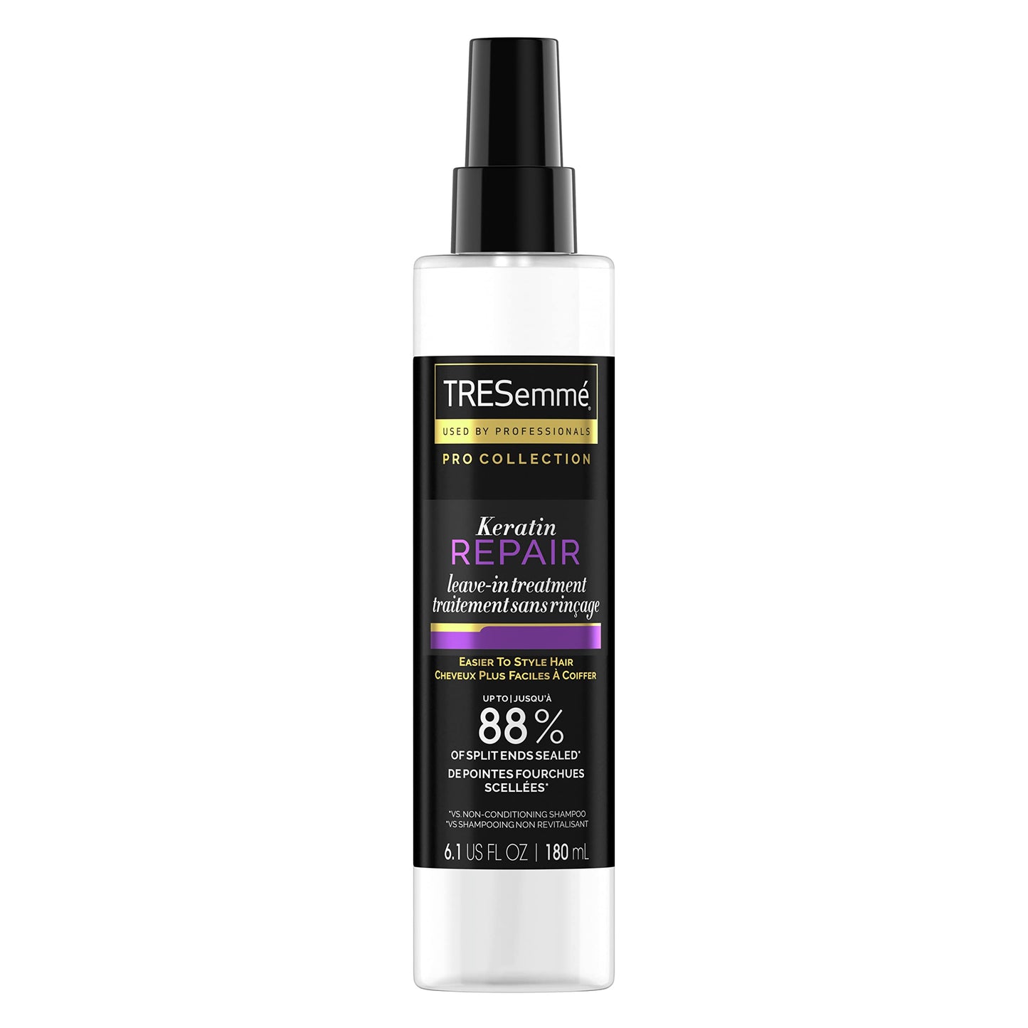 TRESemmé Pro Collection Keratin Repair Leave In Hair Treatment for Strong, Healthy-Looking Hair Care Hair Styling Treatment Spray Visibly Repair Split Beauty & Personal Care TRESemmé