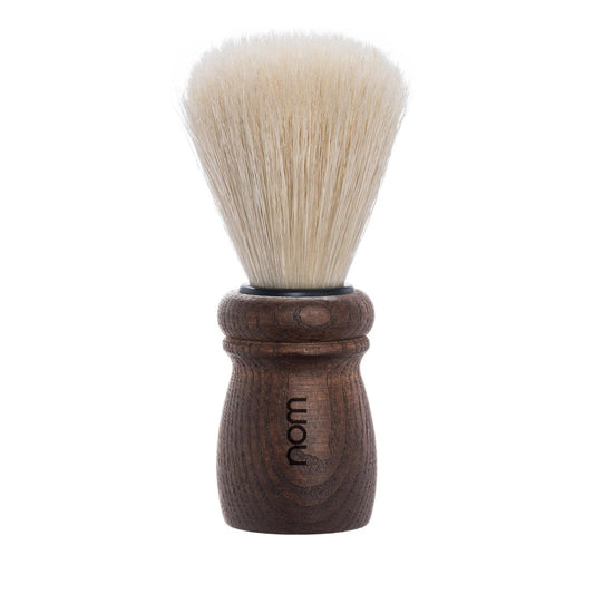 NOM Alfred Shaving Brush - Natural Bristle Shave Brush for Shaving soaps and creams - Exfoliating Shaving Brush - Dark Ash handle Beauty and Personal Care MÜHLE