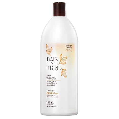 Bain de Terre Passion Flower Color Preserving Conditioner, Luxurious Hydration for Vibrant Color & Protection from Fading, with Argan & Monoi Oils Beauty & Personal Care Bain de Terre