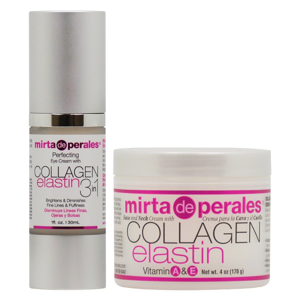 Mirta De Perales Collagen Elastin Eye Cream + Face and Neck Cream Set Beauty & Personal Care Mirta De Perales