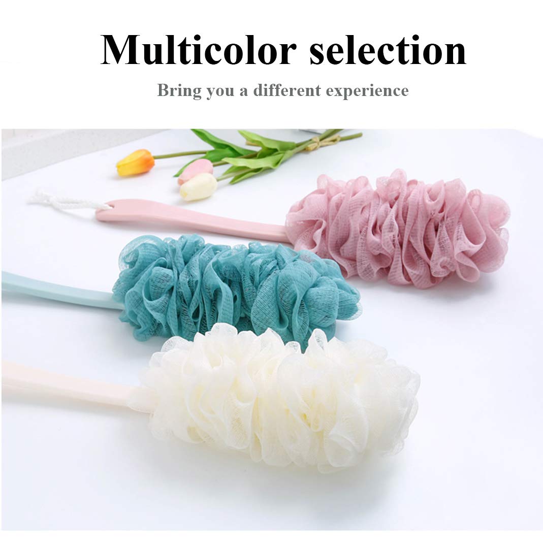 Back Brush Long Handle for Shower Sponges for Women,Back Shower Scrubber Loofah On A Stick Lufa with Long Handle Beauty & Personal Care Yisella