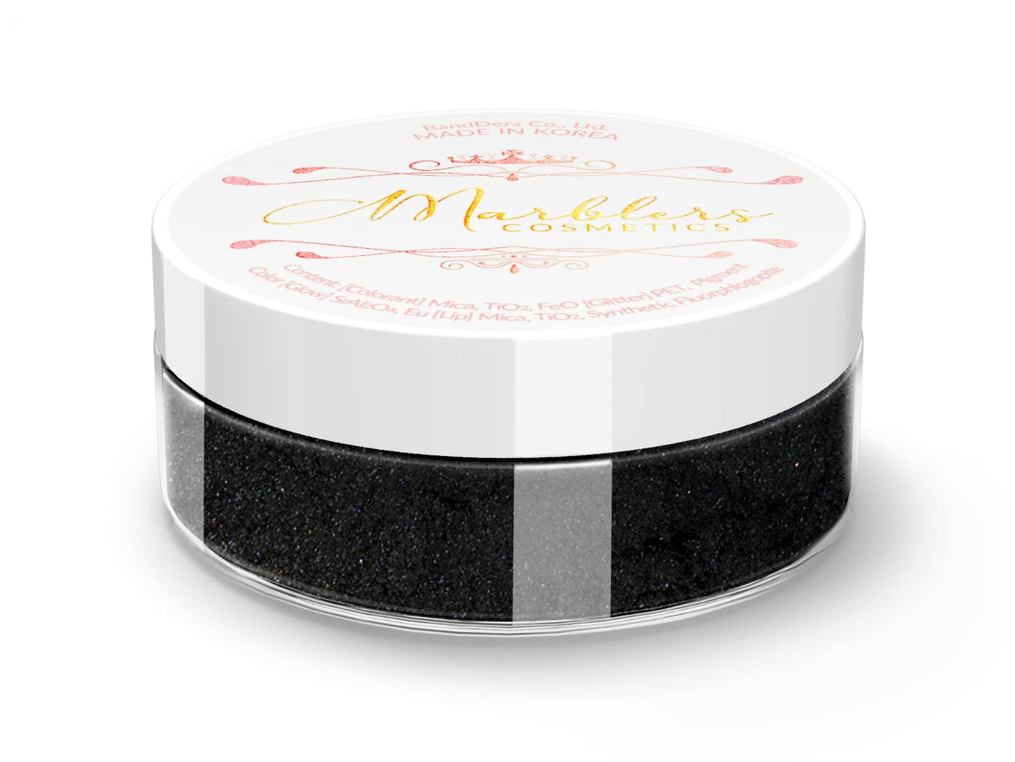 MARBLERS Fine Synthetic Mica Powder [Jet Black] 0.11oz (3g) | Highly Pigmented | Non-Toxic, Vegan, Cruelty-Free | Lip Gloss, Lipstick, Bath Bomb, Nail Beauty & Personal Care MARBLERS
