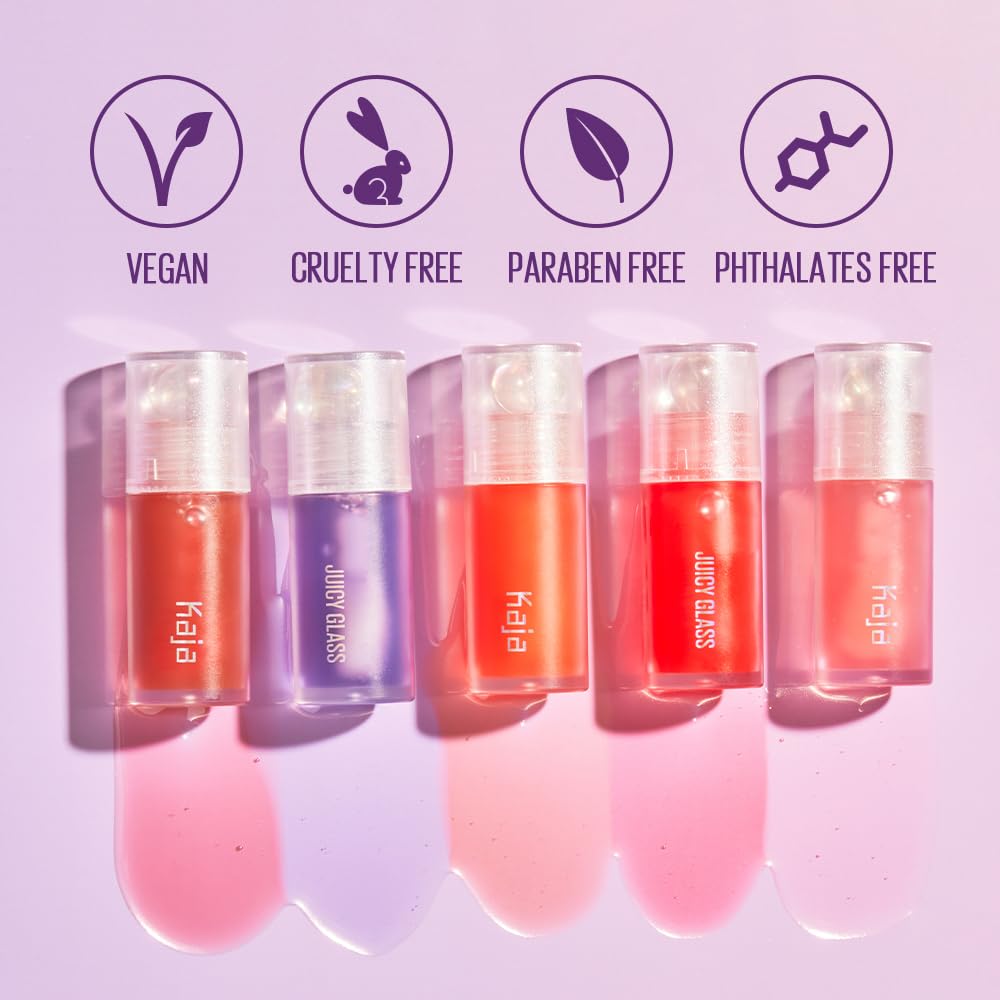 Kaja Lip Plumping - Juicy Glass 07 Fig Smoothie - Hydrating, Feel Plumped and Lightweight with Vitamin Tree Fruit Oil, Vegan, Cruelty-Free, Clear Tint Beauty and Personal Care Kaja