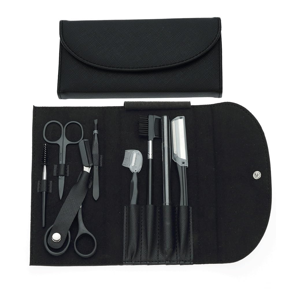 AFPSDLFJDLS Beauty Tools Eyebrow Scraper 8-Piece Set Eyebrow Eyebrow Clipper Beauty Eyebrow Clipper Set Beauty and Personal Care AFPSDLFJDLS