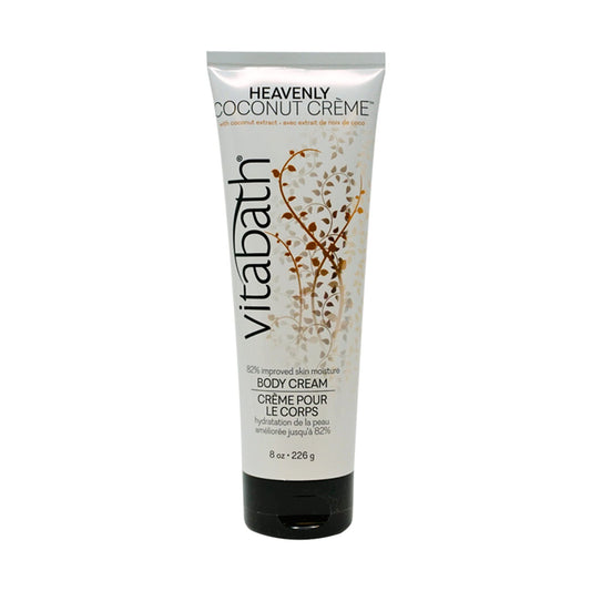 Vitabath Heavenly Coconut Creme Moisturizing Body Cream - Soothing Hydration Vitamin & Nutrient Skin Care - Replenishing All Over Dry Skin Lotion Beauty & Personal Care Vitabath