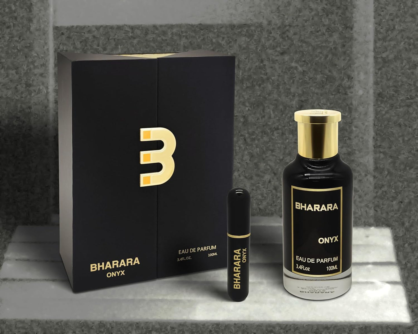 Bharara Onyx Unisex Eau De Parfum 3.4 Fl OZ / 100 ML Beauty & Personal Care B Bharara