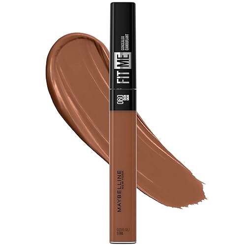 Maybelline New York Fit Me Liquid Concealer Makeup, Natural Coverage, Lightweight, Conceals, Covers Oil-Free, Cocoa, 1 Count (Packaging May Vary) Beauty & Personal Care MAYBELLINE