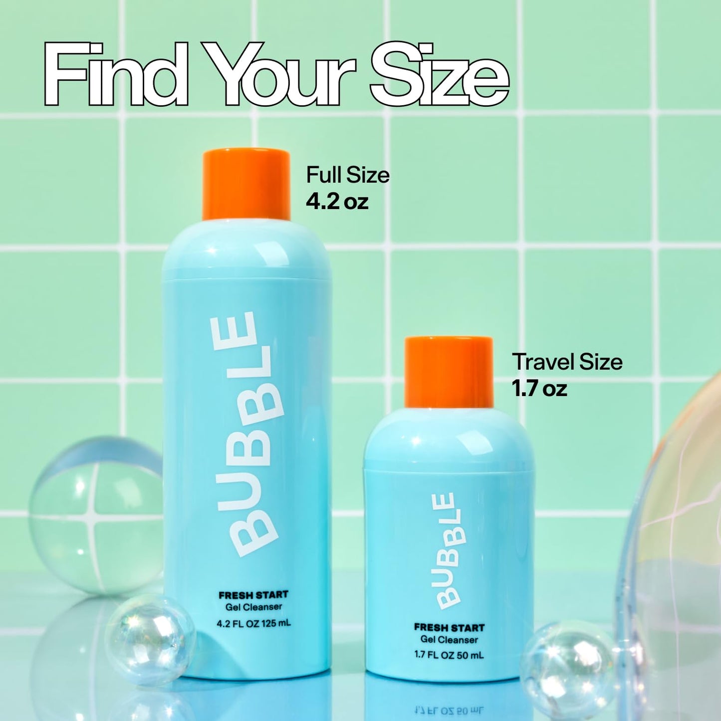 Bubble Skincare Fresh Start Gel Cleanser - Gentle Exfoliating Face Wash for Oily Skin - Gel Cleanser with Aloe Vera Juice + Caffeine to Protect Beauty and Personal Care Bubble Skincare