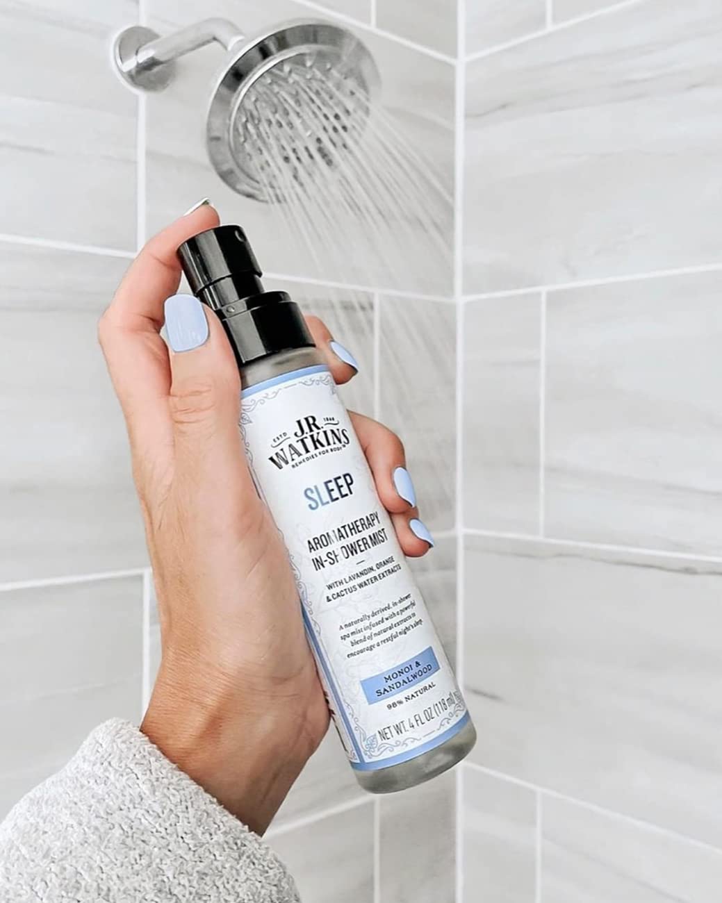J.R. Watkins Sleep Aromatherapy in-Shower Mist, Natural Monoi & Sandalwood, 4 oz Beauty and Personal Care J.R. Watkins