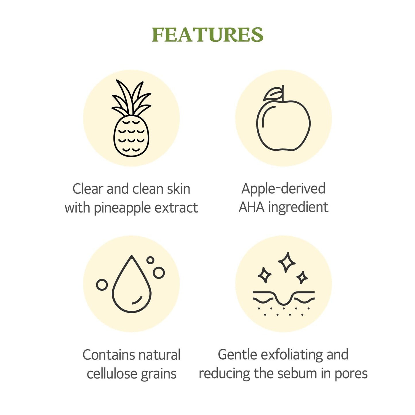 SKINFOOD Pineapple Peeling Gel 3.38 fl.oz. (100ml) - Pineapple & Aloe AHA Deep Facial Exfoliating Gel, Eliminates Sebum, Skin Clear and Blemish-Free Beauty & Personal Care SKINFOOD 1957