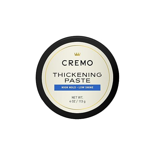 Cremo Hair Thickening Paste for Men - Premium Barber Grade Thickening Paste, High Hold and Low Shine, Hair Styling 4 Oz Beauty & Personal Care Cremo