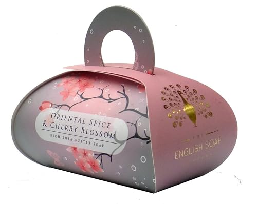 The English Soap Company, Large Gift Bag Bath Soap, Oriental Spice and Cherry Blossom, 260g Beauty & Personal Care The English Soap Company